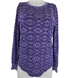 Columbia Omni-Wick Advanced Evaporation Purple Aztec Print Athletic Top M